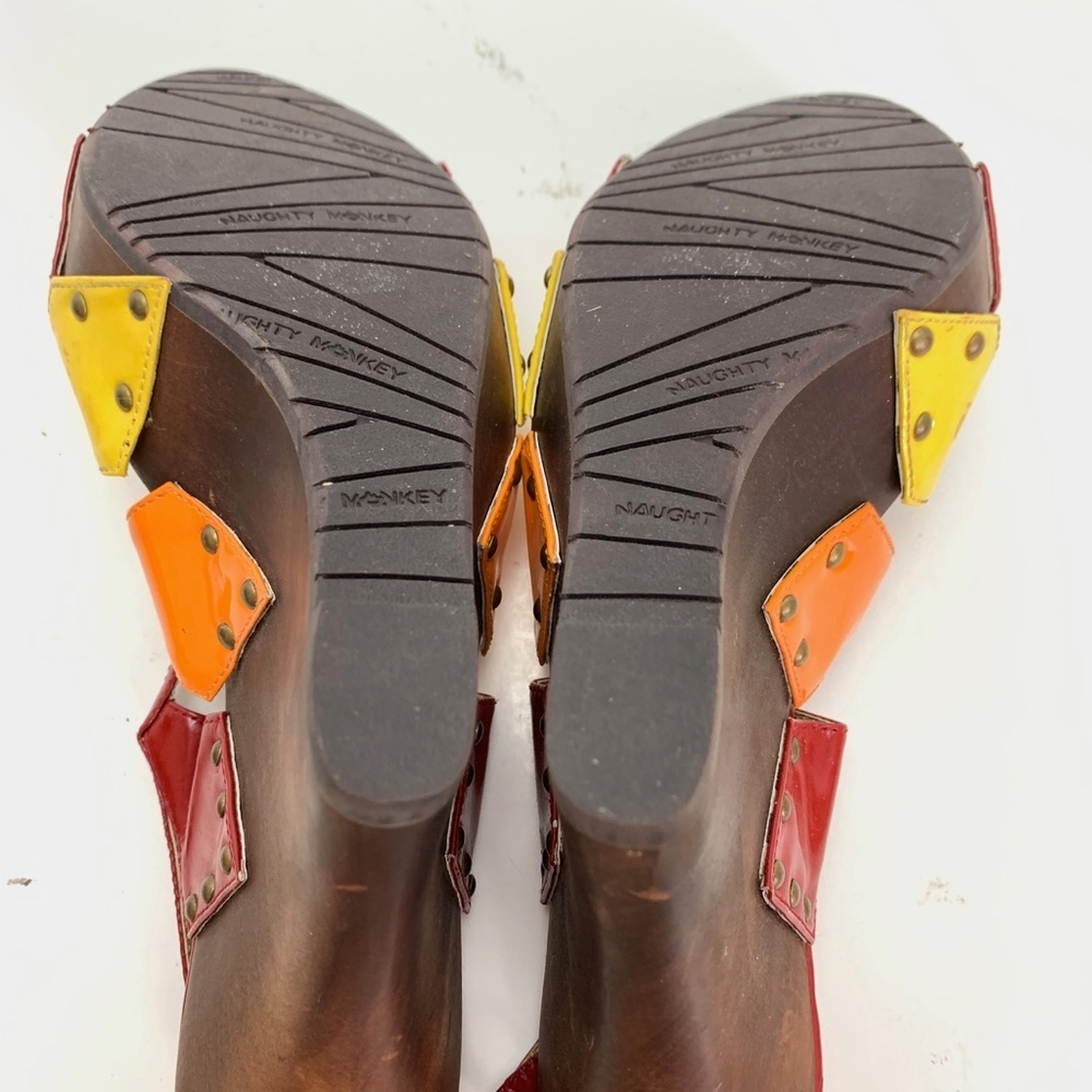NAUGHTY MONKEY Wedge Patent Leather Heels Shoes 9 - Picture 14 of 16